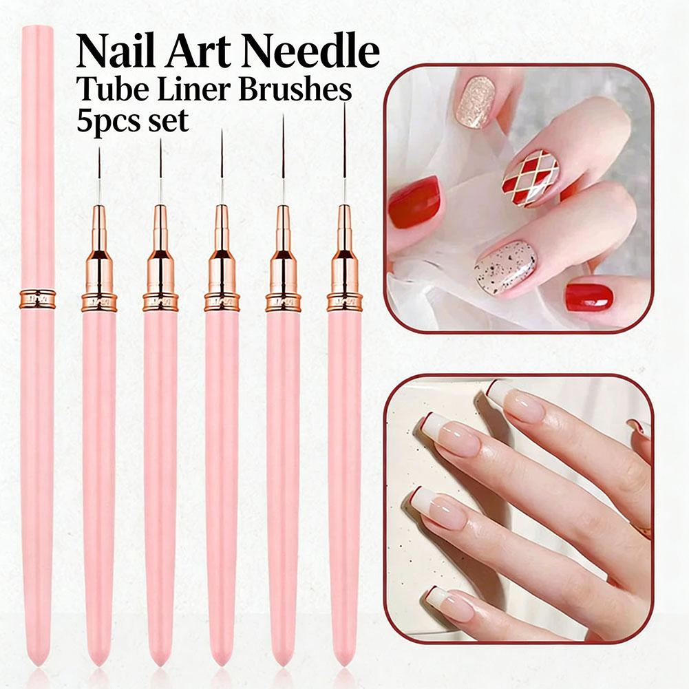 Nail Gel Polish Set - 5종 네일 아트 라이너 브러쉬 세트