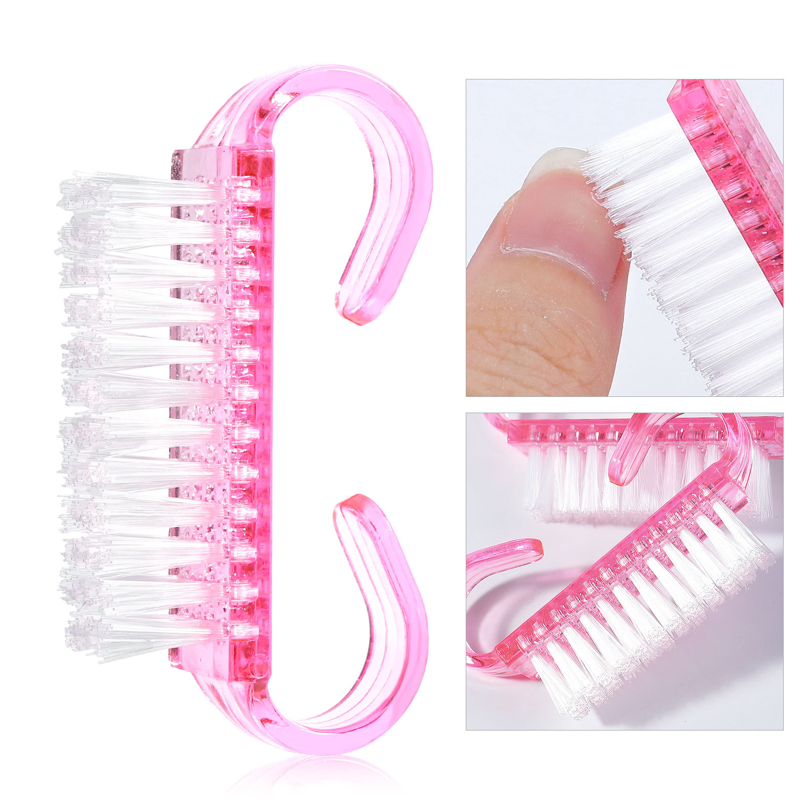 Nail Art Pink Soft - 1/5/20Pcs 아크릴 네일 브러쉬 핑크 컬러