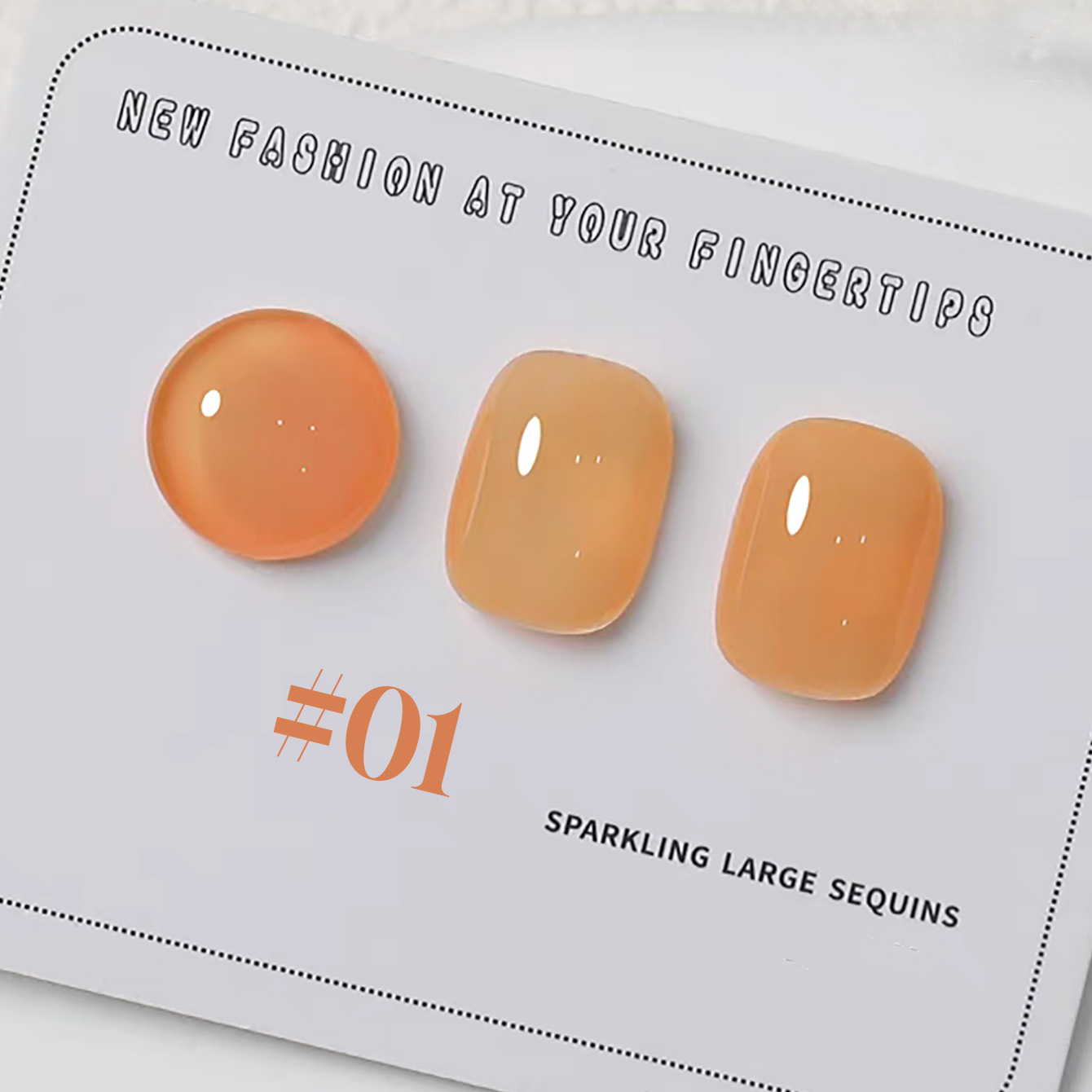 Nail Art Yellow - 1-6pcs PSK 새로운 마카롱 캔디 오렌지