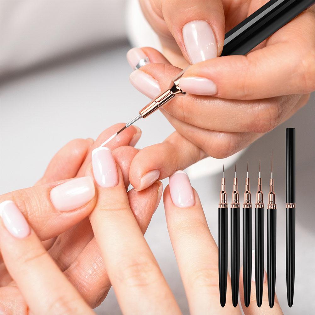 5종 네일 아트 라이너 브러쉬 세트 9mm 11mm 1 - Nail Gel Polish Set 리뷰 및 가격
