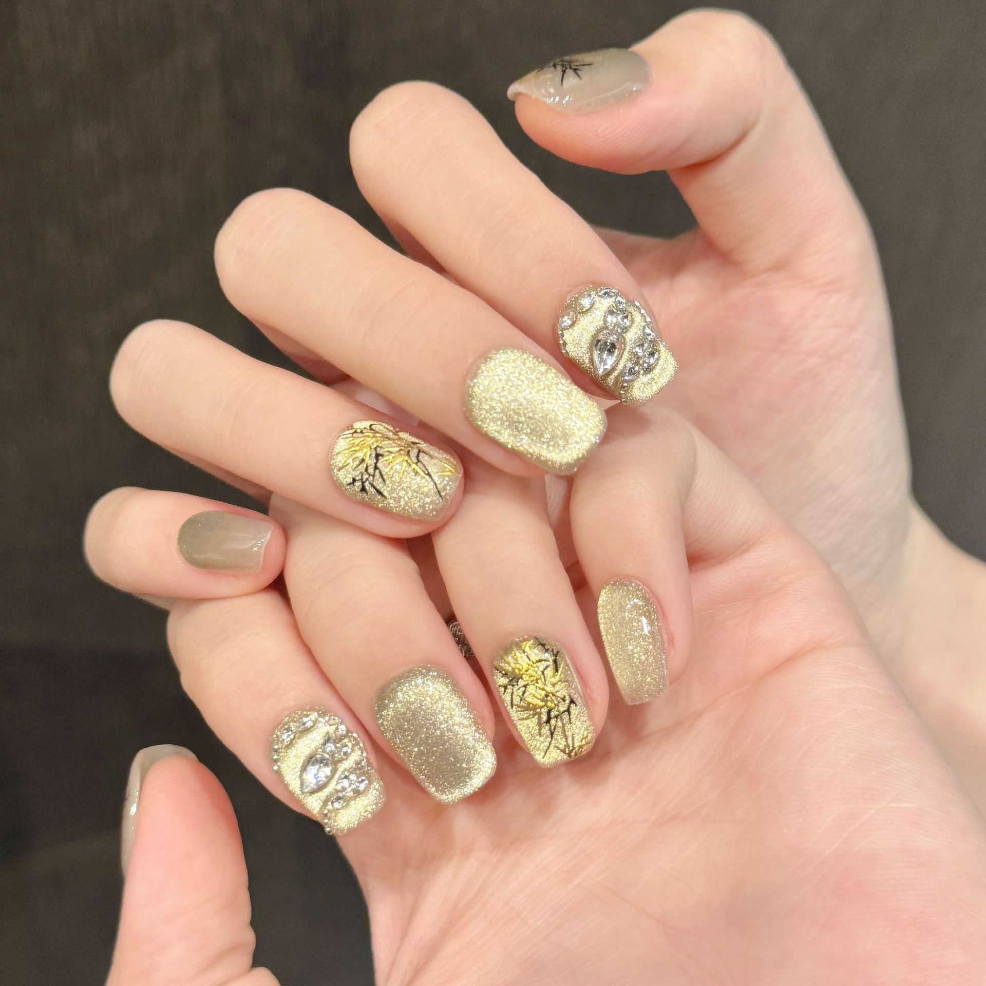 10개입 새로운 중국 스타일 수제 가짜 손톱 뱀 모양  - Nail Art Yellow 리뷰 및 가격