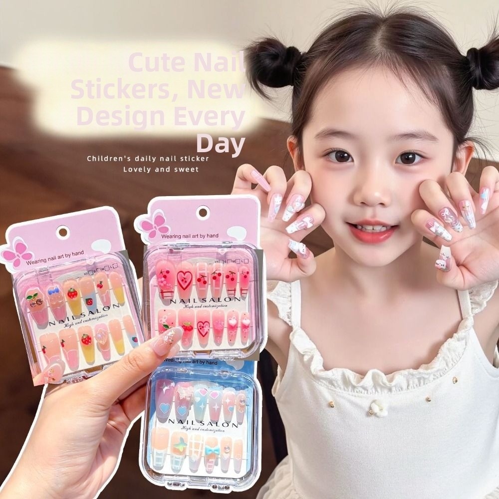 새로운 패션 만화 캐릭터 어린이용 네일 체리 러브 하트 - Nail Art Love 리뷰 및 가격