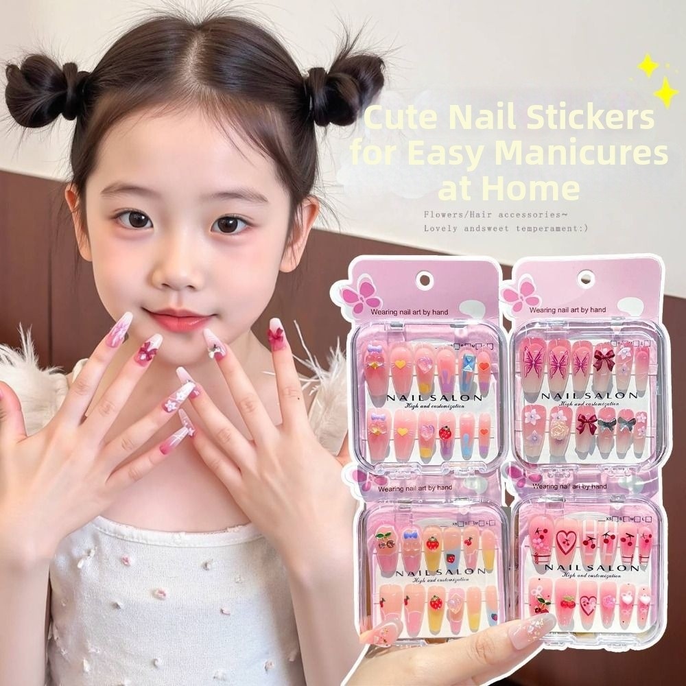 새로운 패션 만화 캐릭터 어린이용 네일 체리 러브 하트 - Nail Art Love 리뷰 및 가격