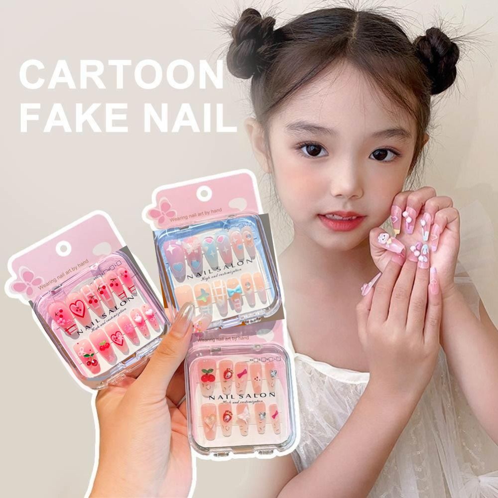 새로운 패션 만화 캐릭터 어린이용 네일 체리 러브 하트 - Nail Art Love 리뷰 및 가격