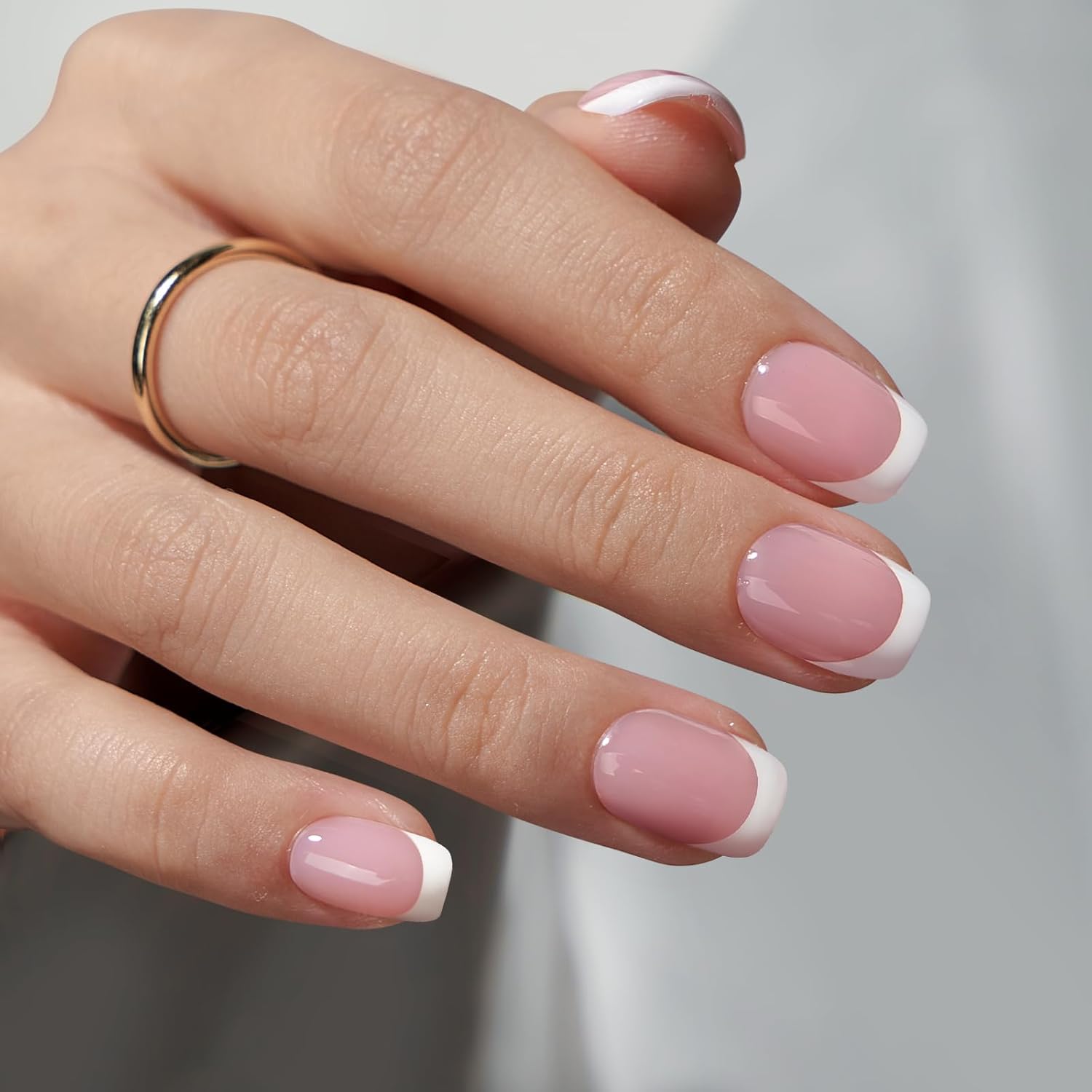 24개 짧은 사각형 화이트 프랑스 풀커버 네일 팁 세트 - Nail Art France 리뷰 및 가격