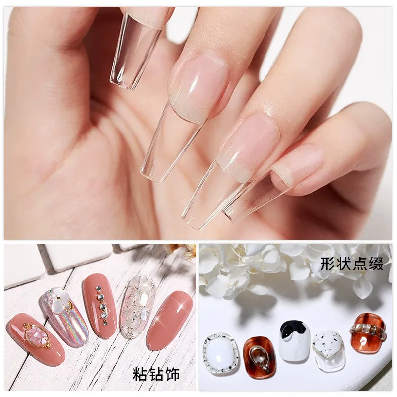 3개/세트 솔리드 네일 팁 젤 솔리드 스티커 네일 팁  - Nail Gel Polish Set 리뷰 및 가격