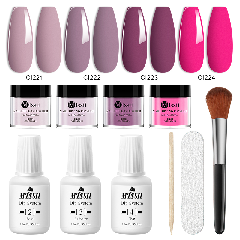 10개/세트 딥 네일 파우더 키트 10ml 누드 핑크  - Dip Powder Nail 리뷰 및 가격