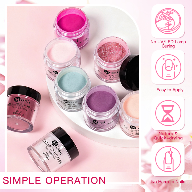 10개/세트 딥 네일 파우더 키트 10ml 누드 핑크  - Dip Powder Nail 리뷰 및 가격