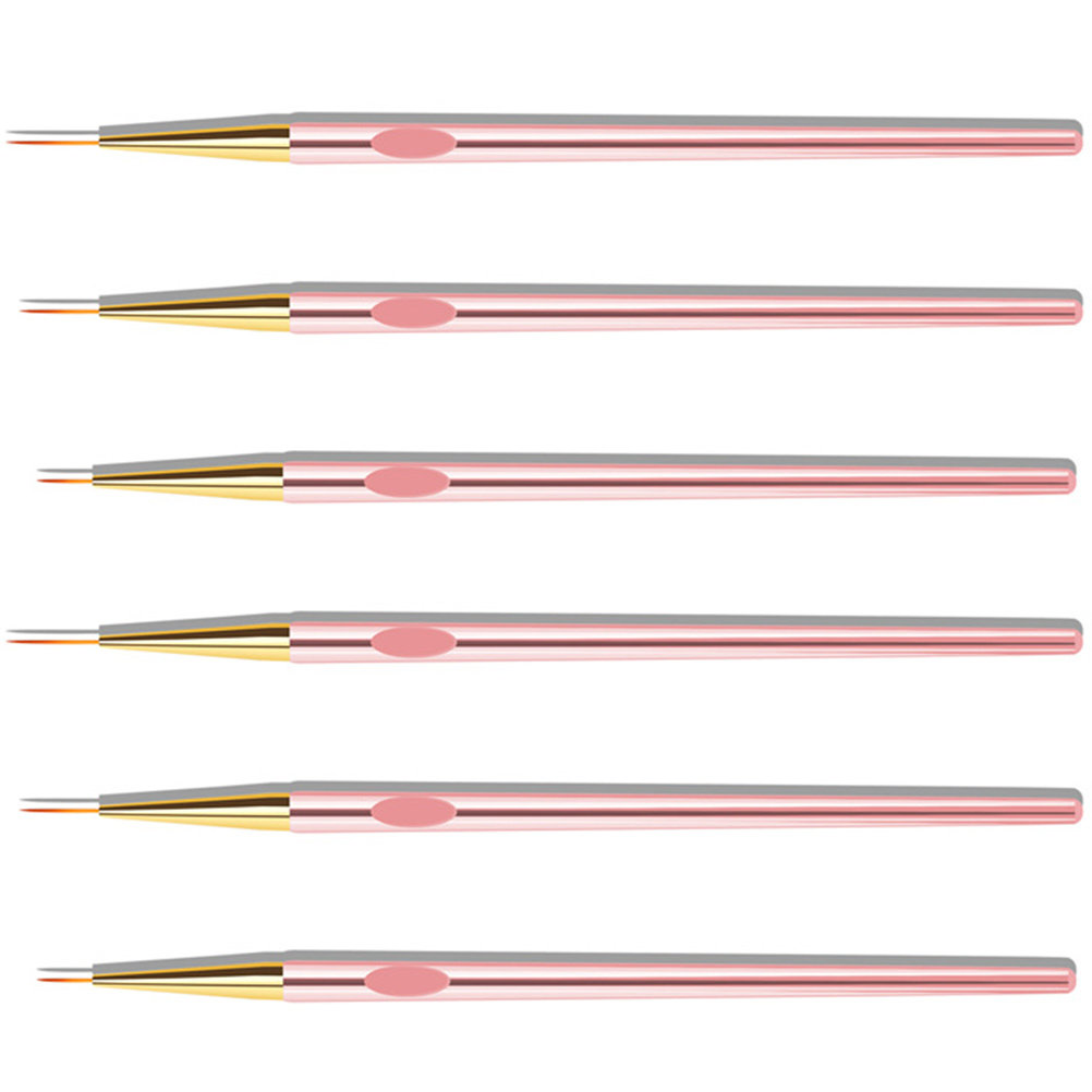 6개입 고급 로즈 골드 네일 아트 라이너 펜, 부드러운 - Nail Art Gold 리뷰 및 가격
