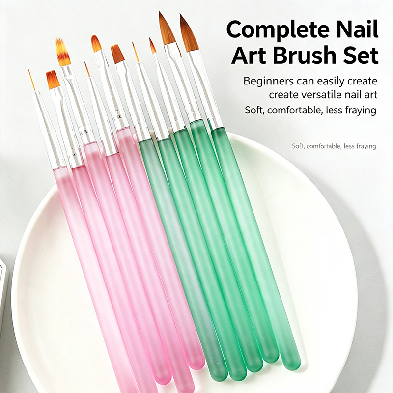 5Pcs 핑크 투명 네일 아트 브러쉬 다기능 팁 소프트 - Nail Art Pink Soft 리뷰 및 가격