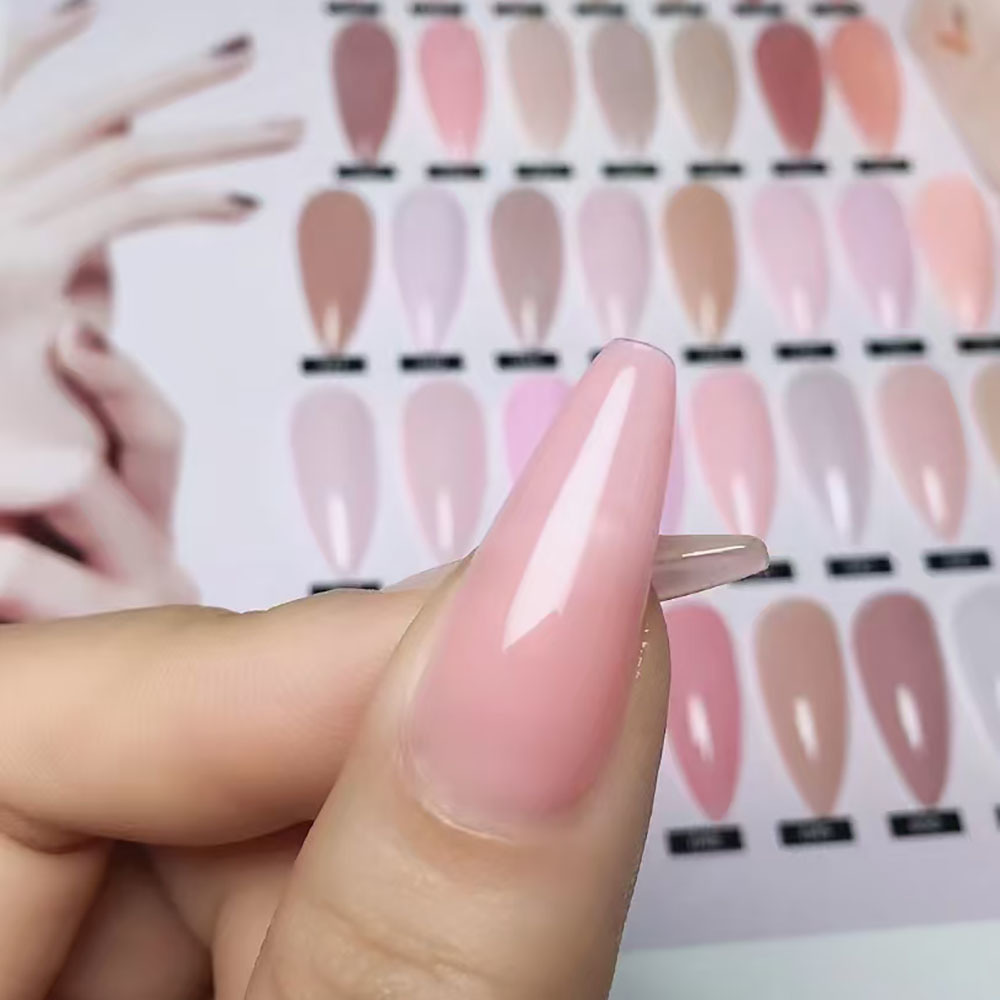 프랑스 투명 젤 네일 광택제 세트, 누드 핑크 베르니스 - Nail Art France 리뷰 및 가격