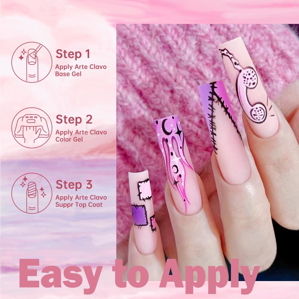 아르테 클라보 오렌지 옐로우 시리즈 젤 네일 폴리쉬 세 - Nail Art Yellow 리뷰 및 가격