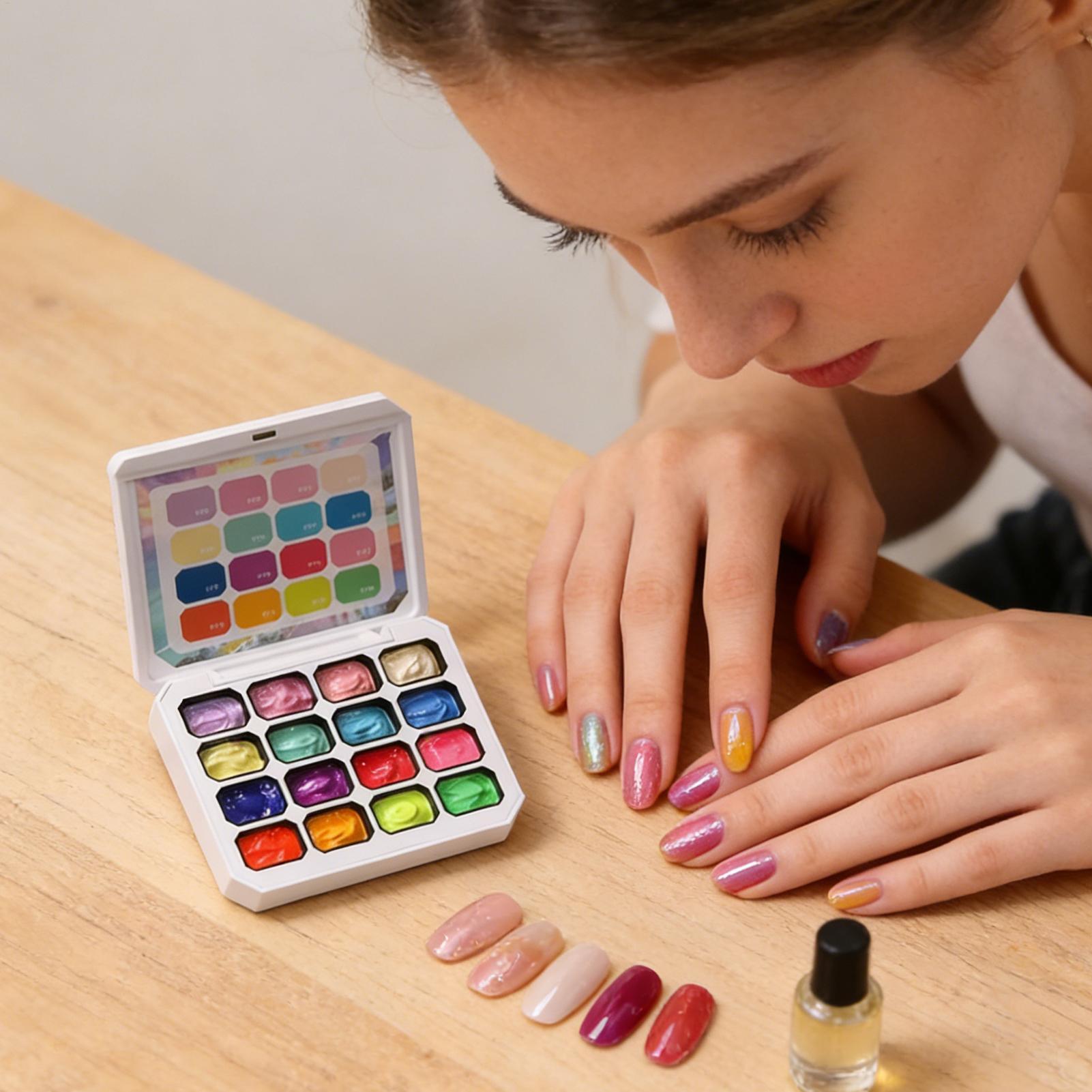 젤 네일 폴리쉬 세트 16색 UV LED 젤 매니큐어  - Nail Gel Polish Set 리뷰 및 가격