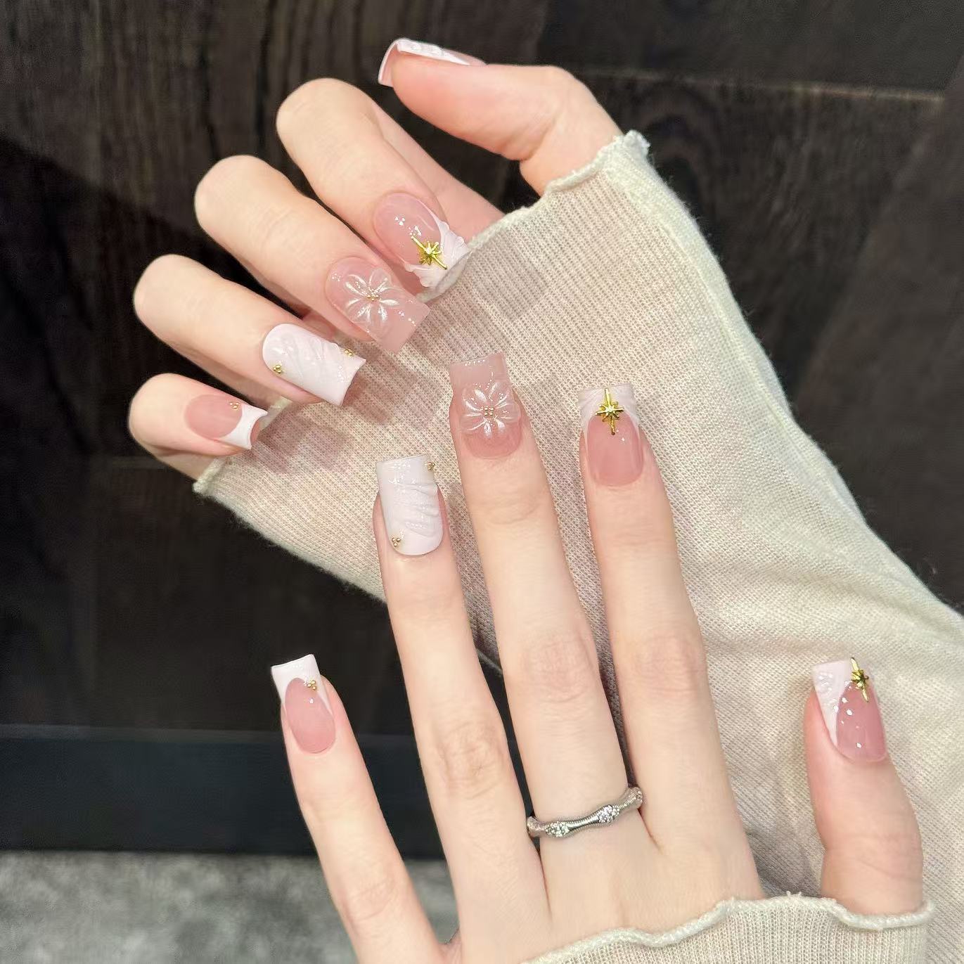 10개 수제 네일 스타리 핑크 파우더 소프트 핑크 부드 - Nail Art Pink Soft 리뷰 및 가격