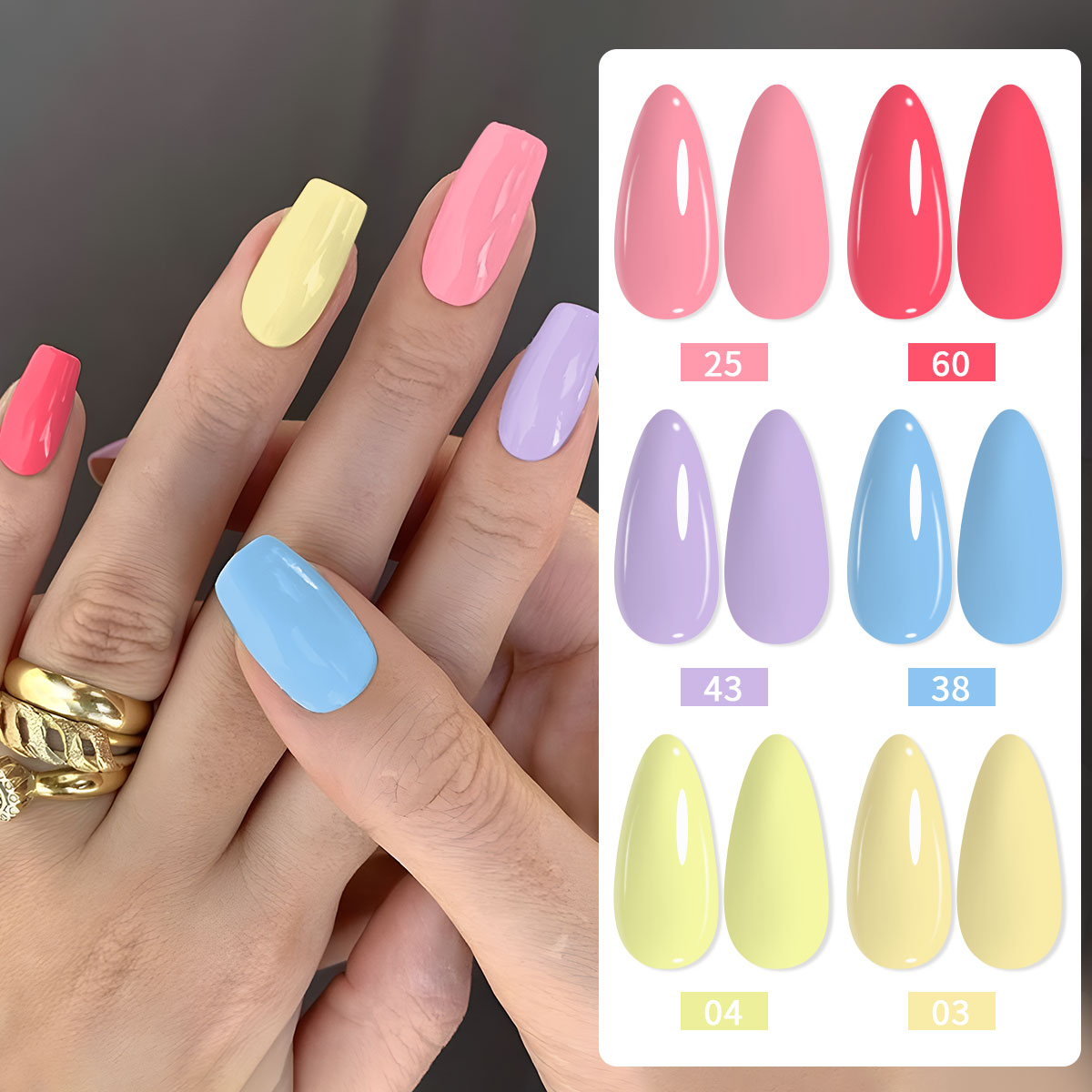 6종 네일 폴리시 세트, 핫핑크, 연보라, 하늘색, 크 - Nail Art Yellow 리뷰 및 가격