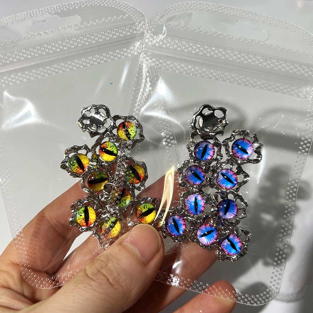 Aolly Y2K 악마 눈 네일 매력 10pcs 블루/ - Nail Art Xmas 리뷰 및 가격