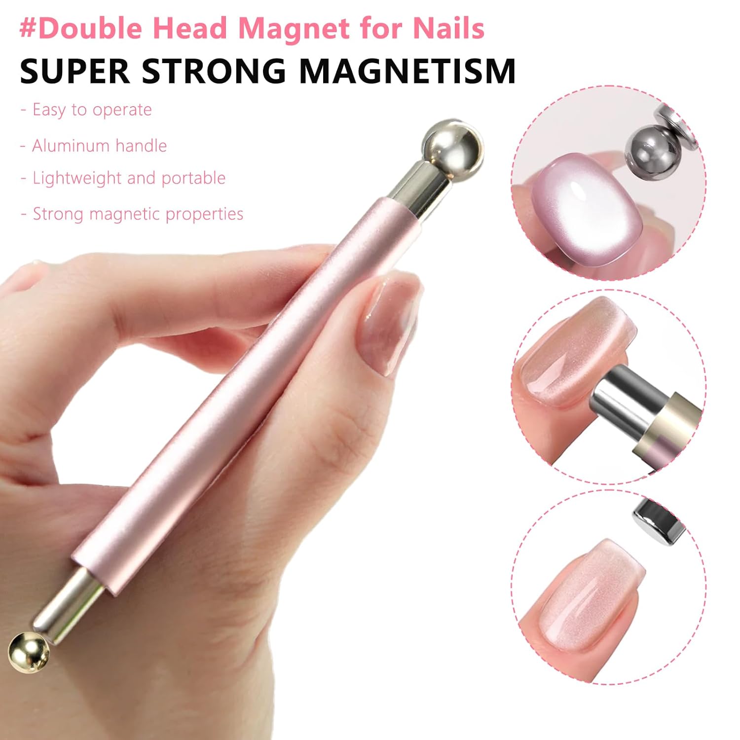 캣아이 마그네틱 볼 네일 마그네틱 스틱 도구 세트 양면 - Nail Gel Polish Set 리뷰 및 가격