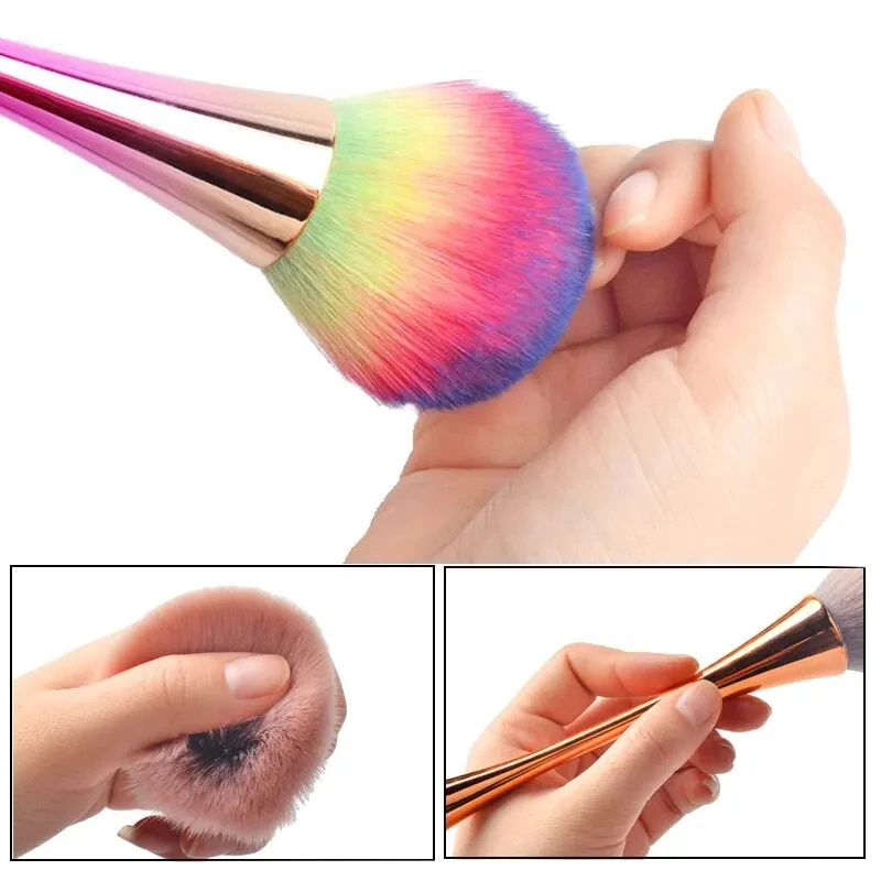 전문 네일 아트 브러쉬 로즈 골드 파우더 더스트 클리너 - Nail Art Gold 리뷰 및 가격
