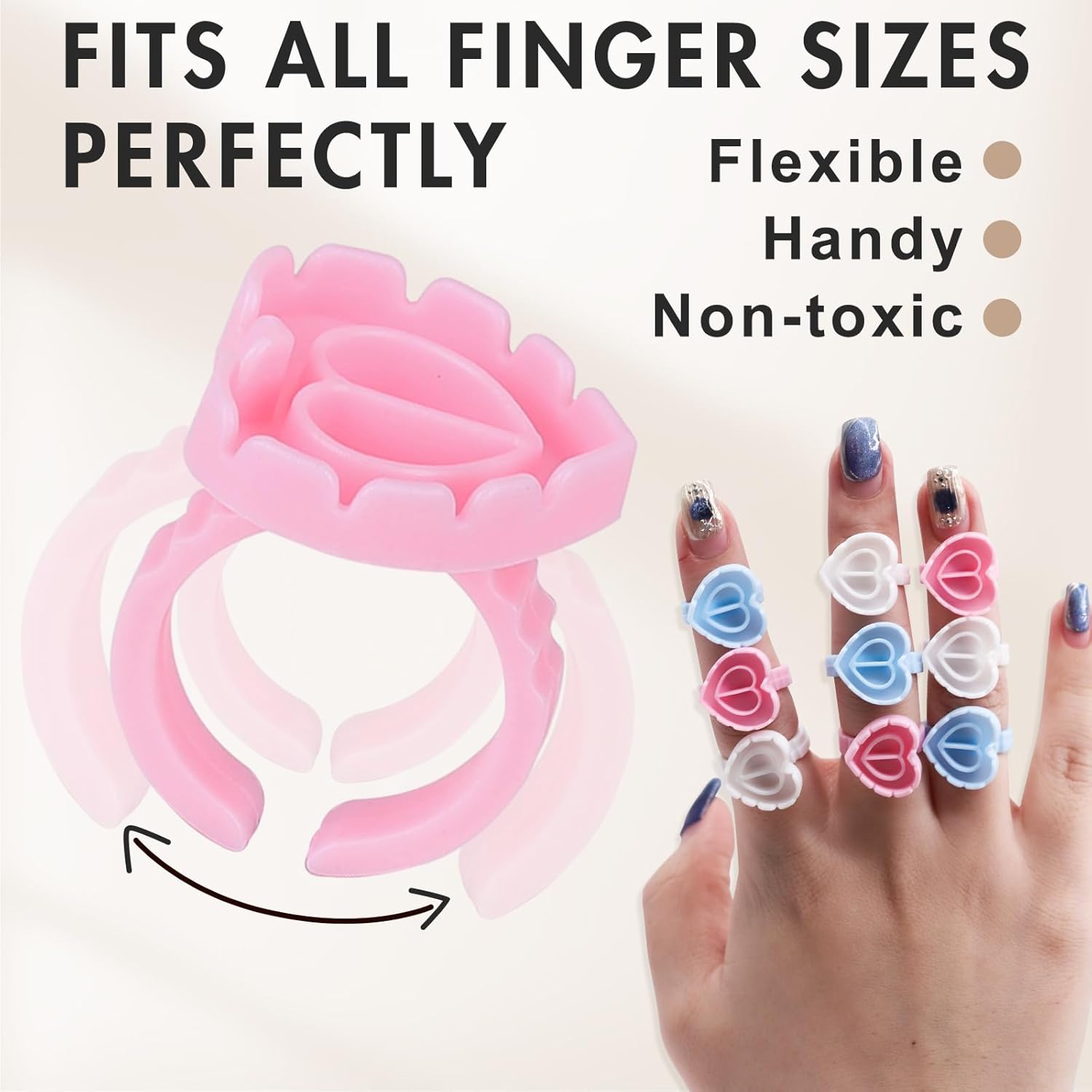속눈썹 연장용 접착제 링 100개 일회용 러블리 하트  - Nail Art Love 리뷰 및 가격