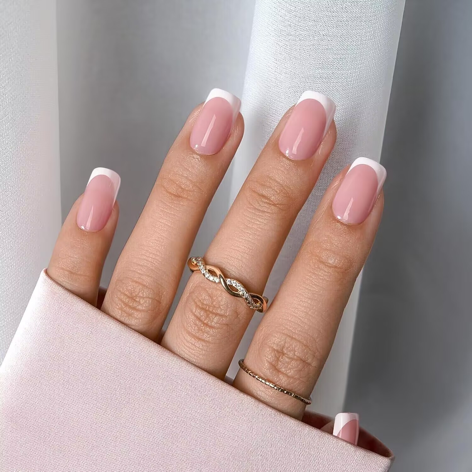 24개 짧은 사각형 화이트 프랑스 풀커버 네일 팁 세트 - Nail Art France 리뷰 및 가격