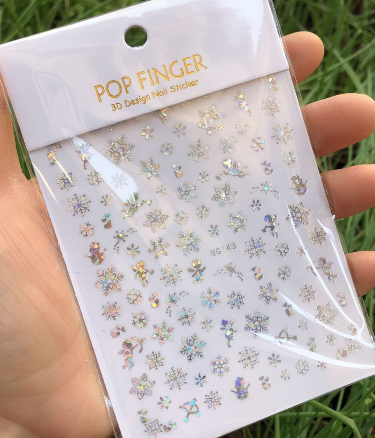 Holographics 실버 눈송이 3D 크리스마스 네 - Nail Art Xmas 리뷰 및 가격