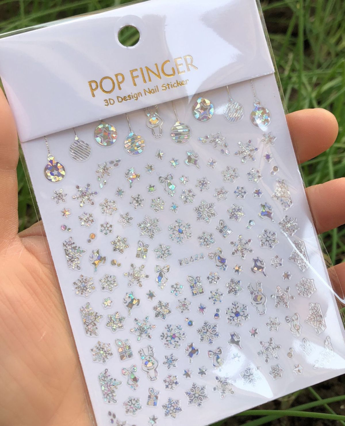 Holographics 실버 눈송이 3D 크리스마스 네 - Nail Art Xmas 리뷰 및 가격