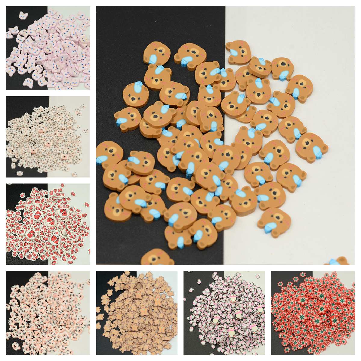 100G 5mm/10mm 폴리머 클레이 슬라이스 곰 펭 - Nail Art Love 리뷰 및 가격