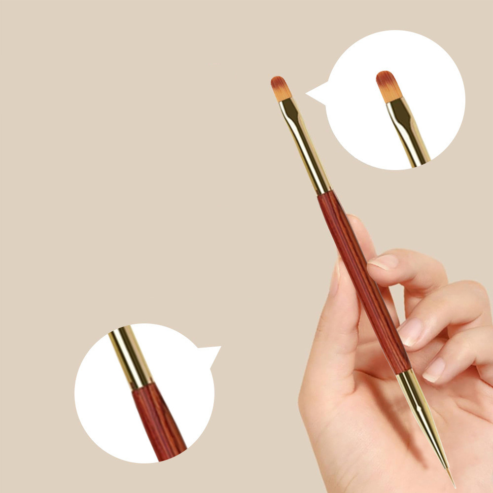 골드 더블 헤드 네일 브러쉬 드로잉 브러쉬 라이너 브러 - Nail Art Gold 리뷰 및 가격