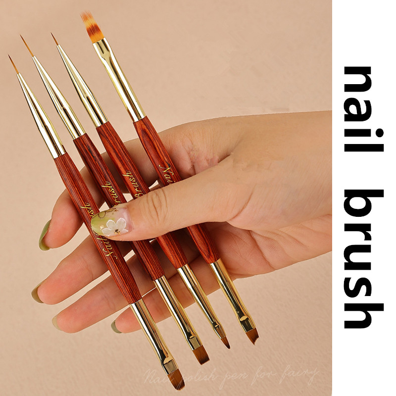 골드 더블 헤드 네일 브러쉬 드로잉 브러쉬 라이너 브러 - Nail Art Gold 리뷰 및 가격
