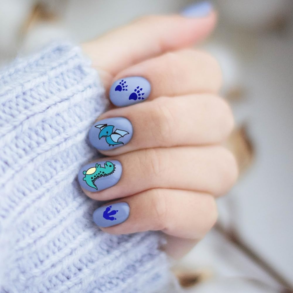 3pcs 공룡 네일 스탬핑 플레이트 귀여운 작은 공룡  - Nail Art Love 리뷰 및 가격