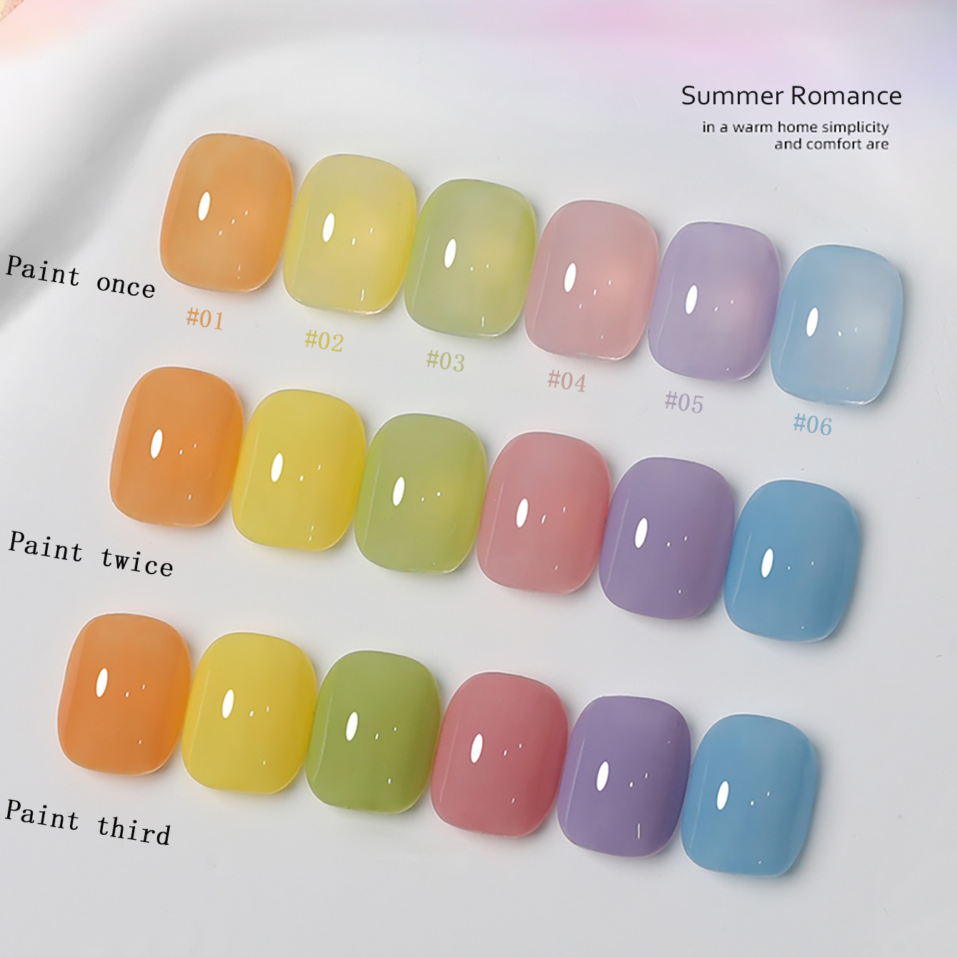 1-6pcs PSK 새로운 마카롱 캔디 오렌지 젤 네일 - Nail Art Yellow 리뷰 및 가격